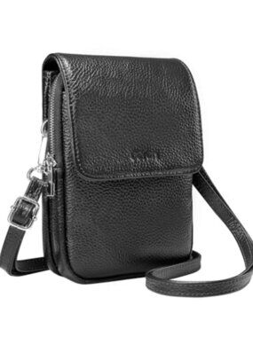 🆕 Genuine Leather Small Crossbody Bags for Women, Cell Phone Cross body Purse